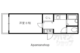 ハイム丹波橋【201号室】の間取り