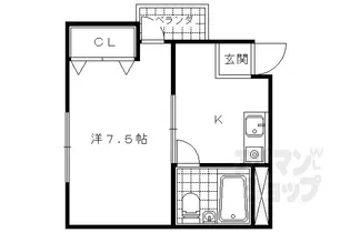 MPI’S京都山科【202号室】の間取り