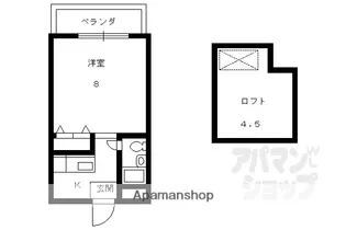 リバーサイド下鴨【210号室】の間取り