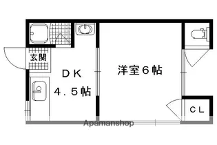 東丸太町マンション【3階】の間取り