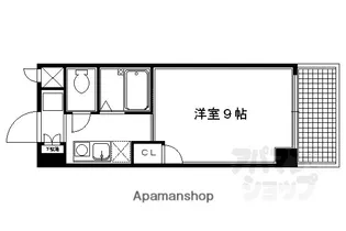 ラフィーネ四条堀川【802号室】の間取り