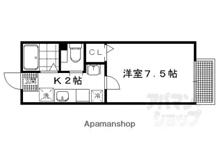 夢楼【202号室】の間取り