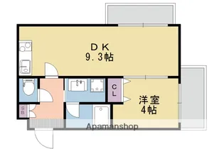 クレドール洛東【306号室】の間取り