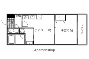 クレドール洛東【1階】の間取り