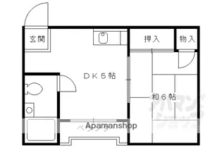 ヴィラ勧修寺【202号室】の間取り