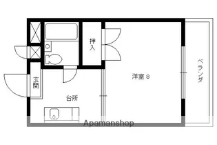 コートホーム21【107号室】の間取り