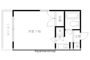 エルシティ四ノ宮【402号室】の間取り
