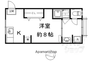 洛南荘(第一・二)【1-12号室】の間取り