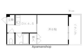 ヴィーヴル藤の森【5-D号室】の間取り
