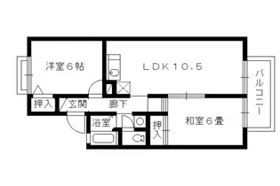 セジュール久我【201号室】の間取り