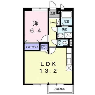 グリーンハイツカミヤ【1階】の間取り