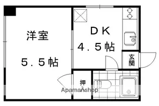 本町マンション【3階】の間取り