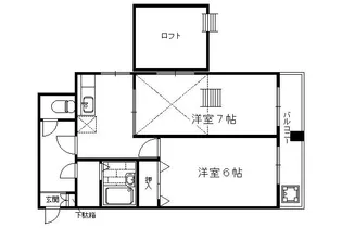 レオパレス久世【1階】の間取り