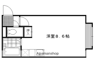 京都府京都市左京区松ケ崎堂ノ上町【マンション】の間取り