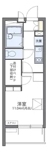 レオパレス府庁前【201号室】の間取り