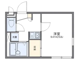 レオパレスBANBA【202号室】の間取り