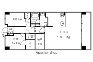 京都桂川つむぎの街グランスクエア【12階】の間取り