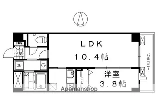 I・レジデンス京都南【1階】の間取り