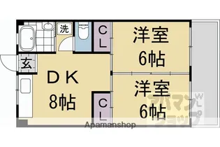 阪田ハイツ【102号室】の間取り