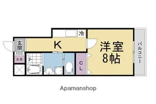 メゾン・ビロング【2I号室】の間取り