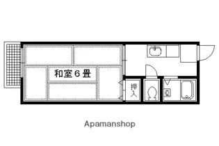 メゾンド静市【203号室】の間取り