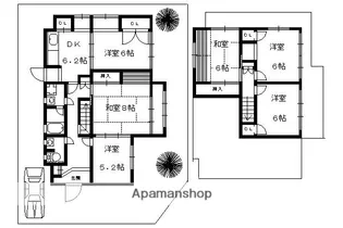 京都府京都市左京区上高野市川町【一戸建】の間取り