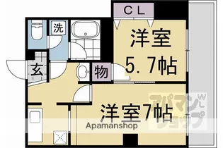志津屋ハイツ【202号室】の間取り