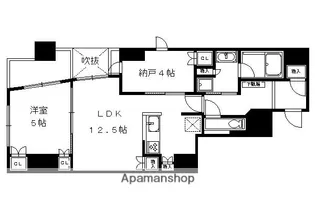 プレミスト京都御池通【205号室】の間取り
