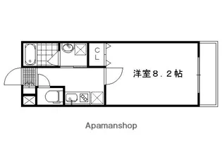クレアーレ丹波橋【5階】の間取り