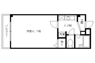 1Kの間取り画像