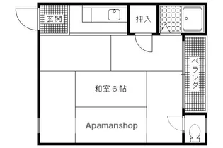 大文字ハイツ【10号室】の間取り