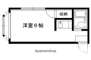 コスモハイツ下鴨【1階】の間取り