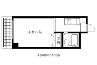 メゾンユニソール【201号室】の間取り