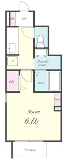 リヴェール恵【1階】の間取り