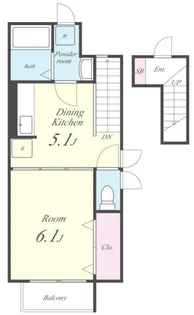 リヴェール恵【2階】の間取り
