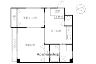 原田マンション【202号室】の間取り