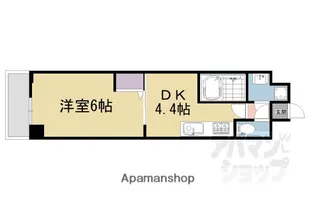 アクアプレイス京都三条朱雀【3階】の間取り