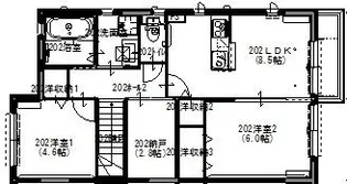 PLAISIR堅田【2階】の間取り