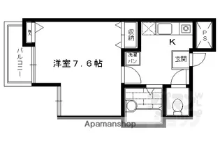 プールトゥジュール中はし【302号室】の間取り