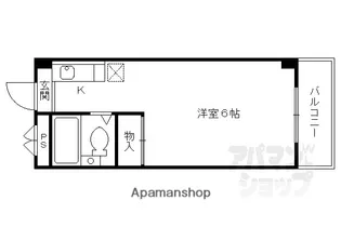 ヴィラケント【205号室】の間取り
