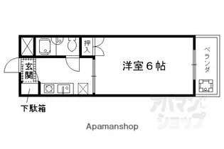 コーポ姉小路【203号室】の間取り