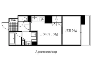 イーグルコート山科椥辻ステーションフロント【402号室】の間取り