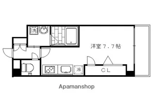 エクラージュ御池【2階】の間取り