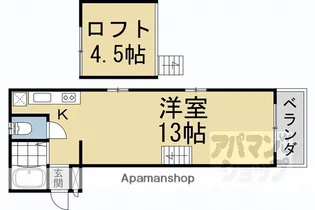 ルネサンス橋本【301号室】の間取り