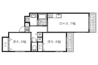 サクシード伏見駅南【503号室】の間取り