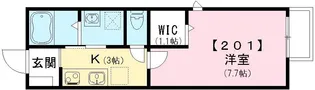カーペンター512【201号室号室】の間取り