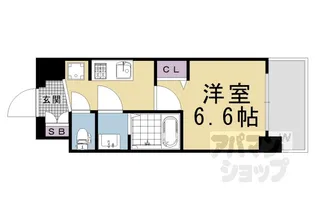 プレサンスTHE KYOTO 澄華【0405号室】の間取り