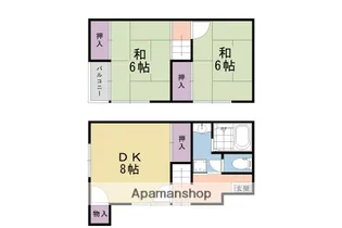 京都府京都市伏見区醍醐外山街道町【一戸建】の間取り