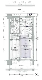 プレサンスロジェ京都西大路【0318号室】の間取り