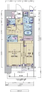 プレサンスTHE KYOTO 粋都【0312号室】の間取り
